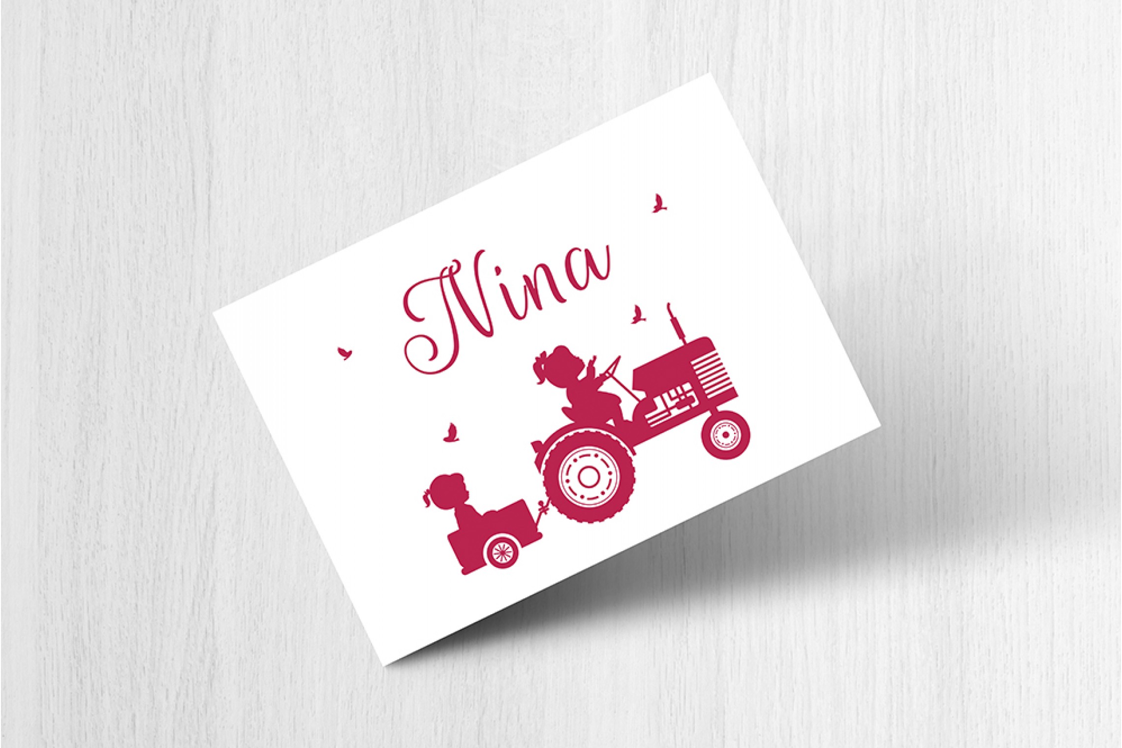 Meisje met tractor